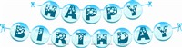 Bubbles Party theme Happy Birthday Banners