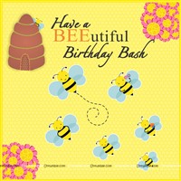 Bumble Bee birthday theme Backdrop