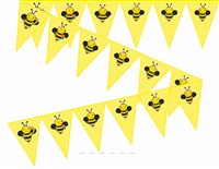 Bumble Bee Birthday Triangle bunting