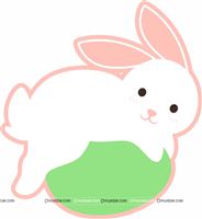 Bunny on a roll poster