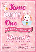 Bunny Party Invite 