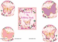 Pastel Butterfly Decor Kit