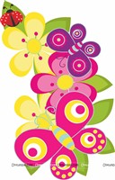 Pink and Yellow flowers posters
