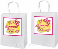 Pink and yellow Gift bags