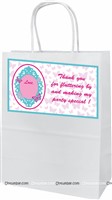 Pastel blue and Pink Gift Bag