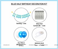Boy 1st Birthday Foil  kit 