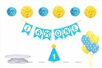 Cake Smash kit for baby boy (Pack of 29 Pieces)