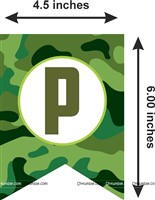 Camouflage Banner & Dangler Kit (Pack of 24 pcs)