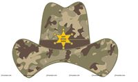 Camouflage Theme Hats (Set of 6)