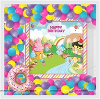 Candyland Theme Backdrop Arch Kit 