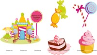 Candyland Theme paper Fan Kit 