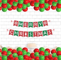Christmas Banner kit with Balloons (Pck of 21)