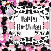 Backdrop Kits - Cow theme birthday party decorations