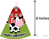 Cow Theme Party Hat Kit