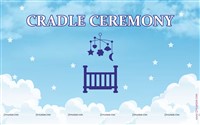 Cradle Ceremony Backdrop (Blue) 3 ft X 2 ft