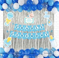 Baby Boy Cradle Ceremony Foil Kit ( Pack of 58 pcs)