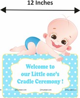Baby Boy Cradle Ceremony Foil Kit ( Pack of 58 pcs)
