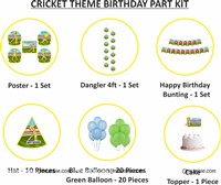 Cricket Theme Super saver birthday decoration kit 
