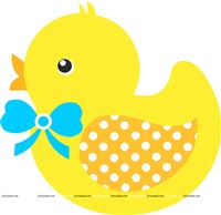 Blue baby Duck poster