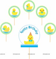 Duck Cup Cake Toppers (Pack of 12)