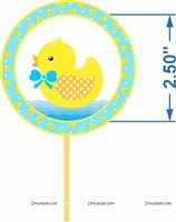 Duck Cup Cake Toppers (Pack of 12)