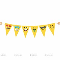 Emoji Theme Flag Banner / Buntings