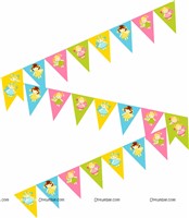 Fairy Princess theme Flag Buntings (10ft)