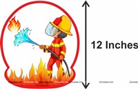 Fireman Theme Paper Fans Kit