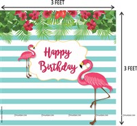 Flamingo Theme Backdrop Kit