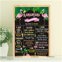 Flamingo Theme Chalk Board 