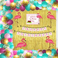 Pink Flamingo Theme Golden Foil Kit