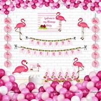Pink Flamingo Theme Party Hat Kit 