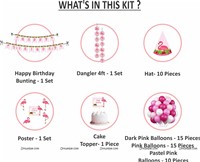 Pink Flamingo Theme Party Hat Kit 