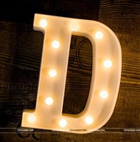 Alphabet D Marquee Light