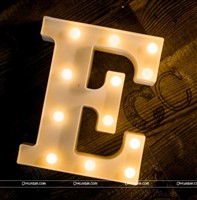 Alphabet E Marquee Light
