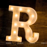 Alphabet R Marquee Light
