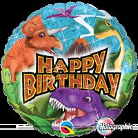 Dinosaurs Happy birthday Foil balloon