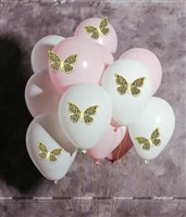 Black Butterfly Party Decor Stickers- 1 Set