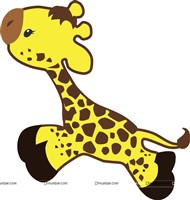 Giraffe Birthday theme Posters / Cutouts