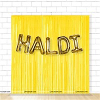 Haldi Foil Balloon Curtain Kit