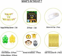 Jungle Theme Half Birthday Kit (Pack of 108 pcs)