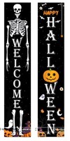 Halloween Door Banners Black (Set of 2)