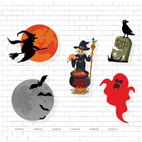 Halloween Theme Poster Pack of 5