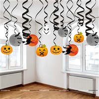 Halloween swirl danglers