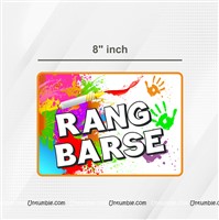 Happy Holi Banner & Photo Props  ( Pack of 12 pcs)