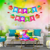 Happy Holi Colourful Banner