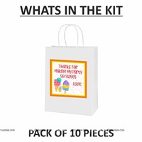 Ice Cream Theme Stickered Gift Bags