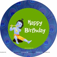 Little Krishna Birthday theme Table covers