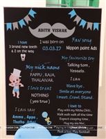 Little Man Birthday | Boss Baby | Mustache theme Chalkboard posters