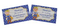 Little Prince Birthday theme Thank you cards